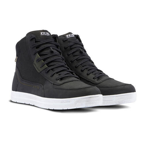 TCX Mood 2 Gore-Tex Motorcycle Boots Black/White/Green