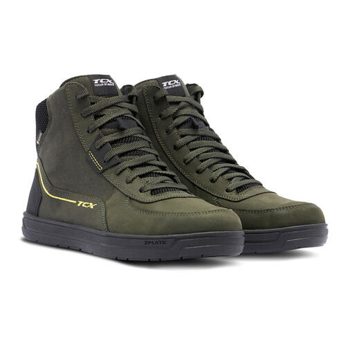 TCX Mood 2 Gore-Tex Motorcycle Boots Green/Black/Yellow