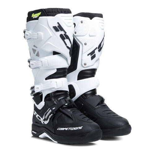 TCX Comp Evo 2 Michelin Motorcycle Boots Black/White EU 40/US 7
