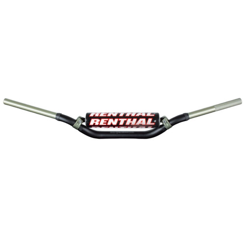 Renthal MX Twinwall Aluminium Handlebars 918 Black w/Bar Pad