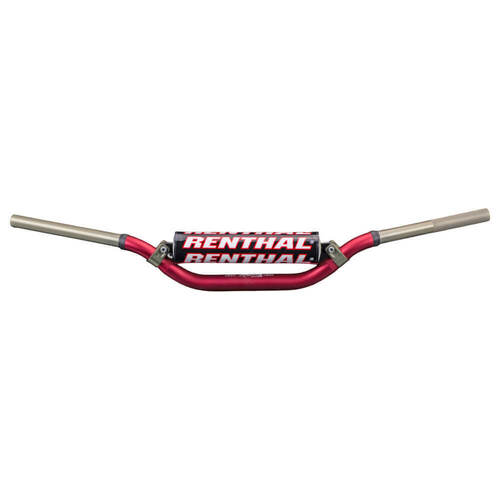 Renthal MX Twinwall Aluminium Handlebars 918 Red w/Bar Pad