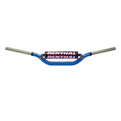 Renthal MX Twinwall Aluminium Handlebars 997 Blue With Bar Pad