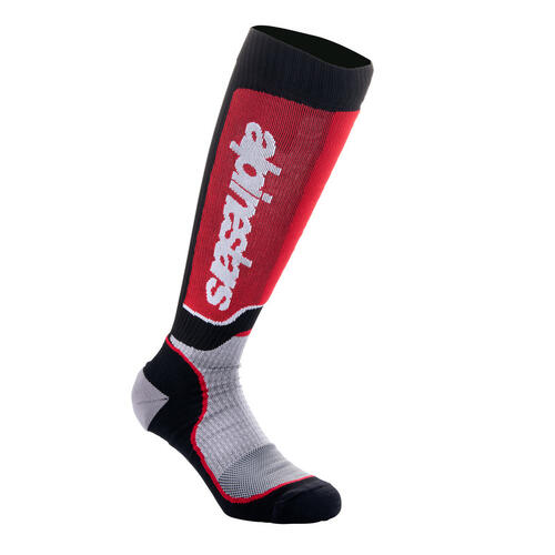 Alpinestars MX Off-Road Plus Socks Black Grey Red 56 (4-5)
