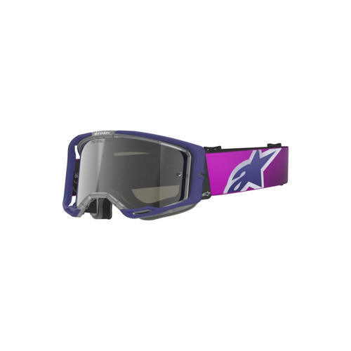 Alpinestars Vision 8 Corp MX Off-Road Goggles Mirror Lens Purple Light-Grey