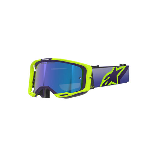 Alpinestars Vision 8 Corp MX Off-Road Goggles Mirror Lens Purple Yellow-Fluoro