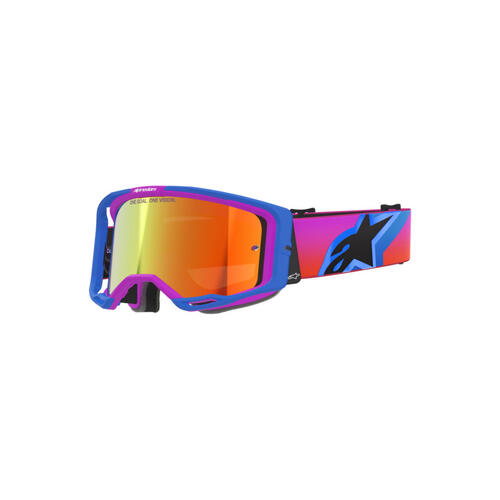Alpinestars Vision 8 Corp MX Off-Road Goggles Mirror Lens UCLA Black Purple Orange