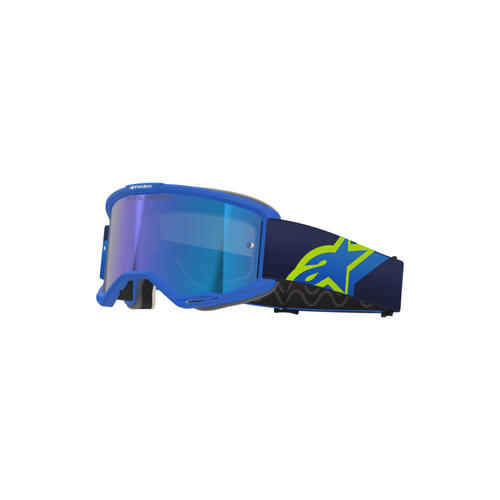 Alpinestars Vision 5 Corp MX Off-Road Goggles Mirror Lens Blue Yellow-Fluoro