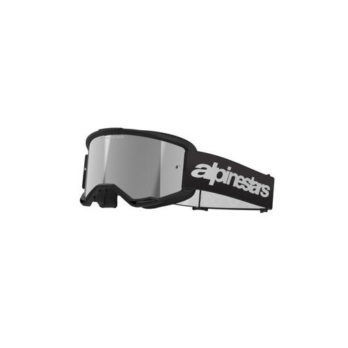 Alpinestars Vision 3 Wordmark MX Off-Road Goggles Mirror Lens Black