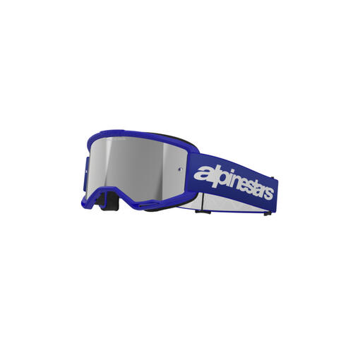 Alpinestars Vision 3 Wordmark MX Off-Road Goggles Mirror Lens Blue