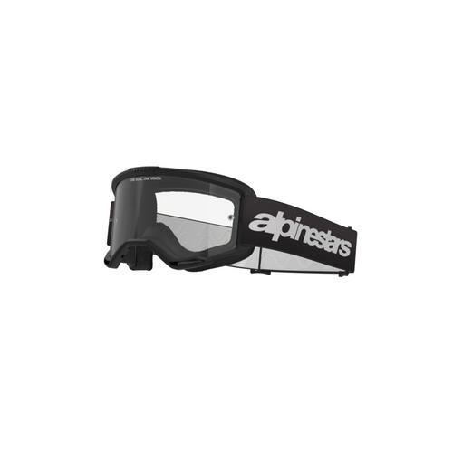 Alpinestars Vision 3 Wordmark MX Off-Road Goggles Clear Lens Black