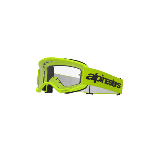 Alpinestars Vision 3 Wordmark MX Off-Road Goggles Clear Lens Fluoro Yellow