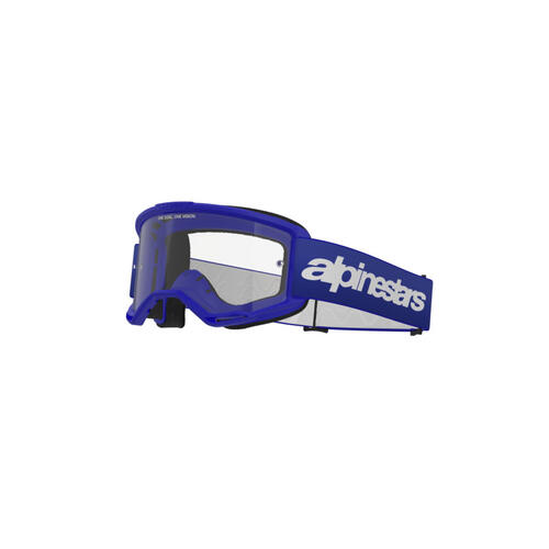 Alpinestars Vision 3 Wordmark MX Off-Road Goggles Clear Lens Blue
