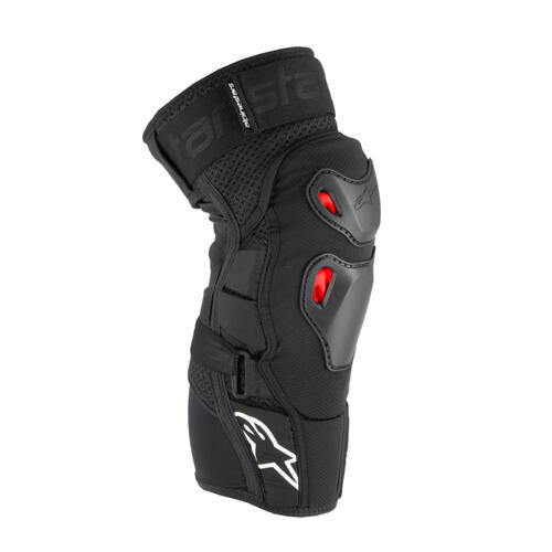 Alpinestars Bionic Pro Plasma MX Off-Road Knee Protector Black Red White 82 (S-M)