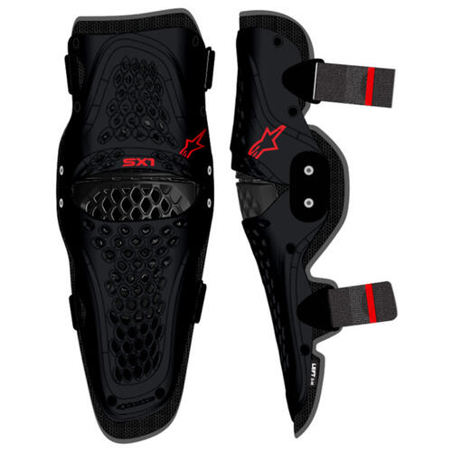 Alpinestars SX-1 V2 Knee Protector Black-Red
