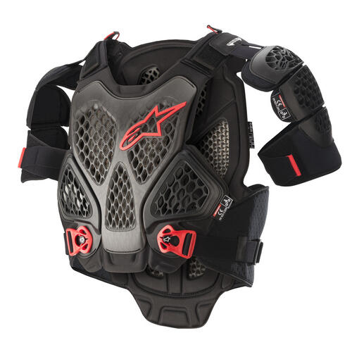 Alpinestars A-6 Chest Armour Black Anthracite Red XS-S