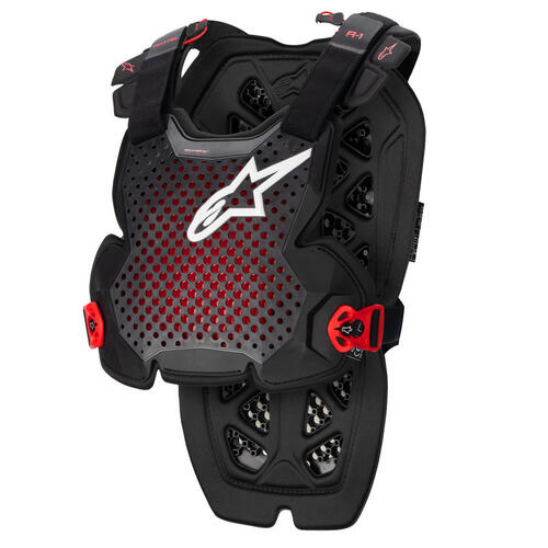 Alpinestars A-1 Pro Chest Guard Anthracite Black Red M-L
