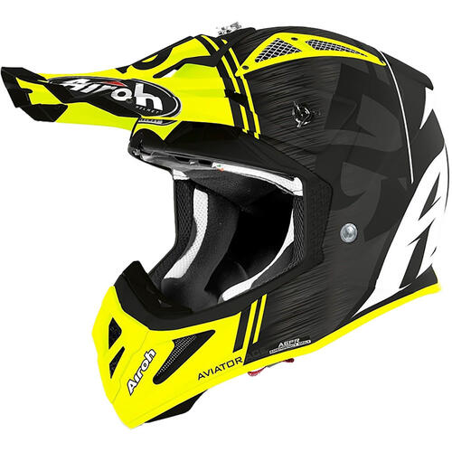 Airoh Off-Road Helmet Aviator Ace Kybon Yellow Matt 