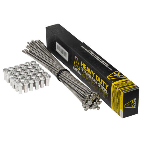 Axiom Stainless Steel Dirt Bike Spoke & Nipple Sets