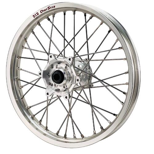 Kawasaki KX327 2027 Axiom/DID Rear Wheel 19x2.15 Silver Rim Silver Hub Silver Spokes