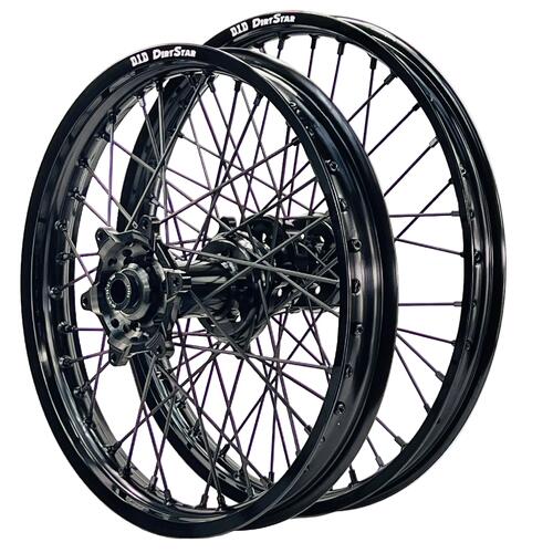 Yamaha WR400F 2002-2002 Axiom/DID Wheel Set 21/18 Black Rims Black Hubs Black Nipples