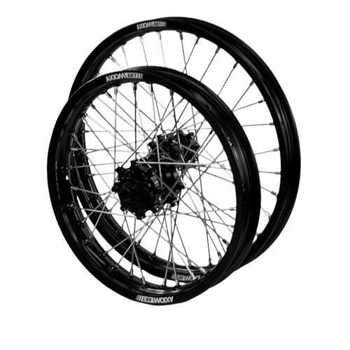 Sur-Ron Light Bee 2014-2025 Axiom Wheel Set Pair 19/19 Black Rims Black Hubs