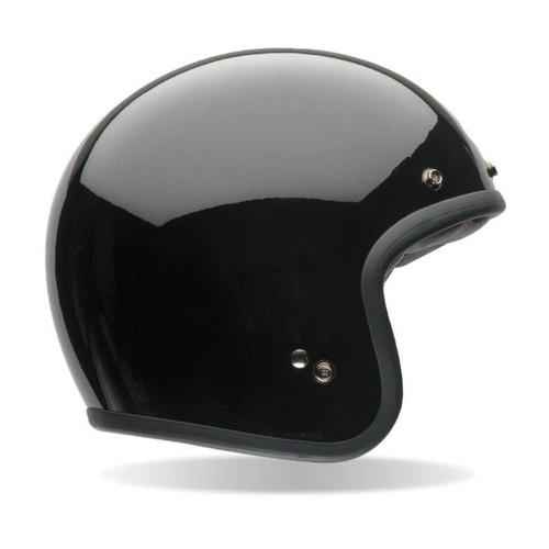 Bell Custom 500 Motorcycle Helmet Open Face Gloss Black