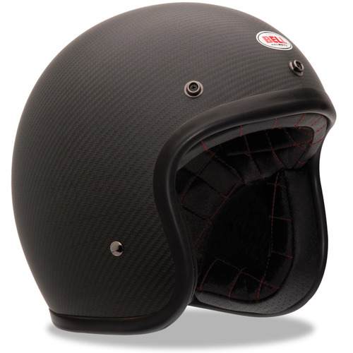 Bell Custom 500 Open Face Helmet Carbon Solid Matt Black 