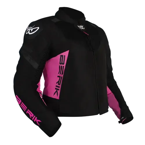Berik Womens Motorcycle Jacket 4 Seasons Black/Pink 38