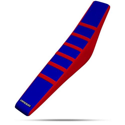 Beta 125 RR-S 2017 - 2019 Strike Gripper Ribbed Seat Cover Red-Blue-Red