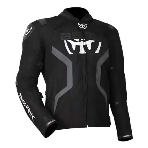Berik Mens Motorcycle Jacket Vivere Black/Grey 50