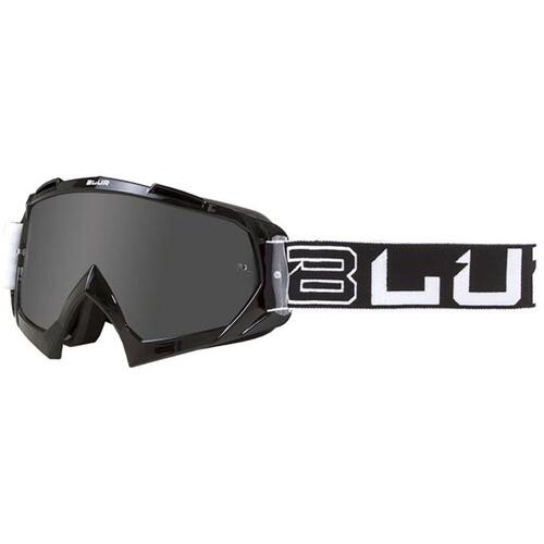 Blur B-10 Two Face Black/White Silver Motocross Goggles
