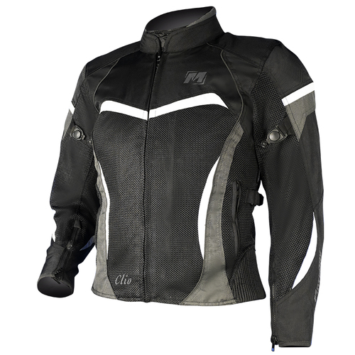 Motodry Clio Womens Textile Jacket Black/White 8