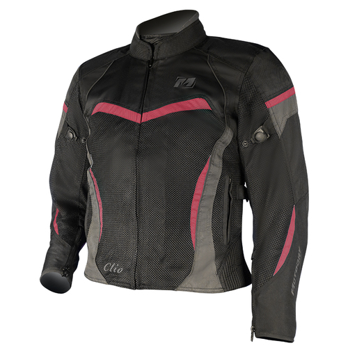 Motodry Clio Womens Textile Jacket Black/Magenta 8