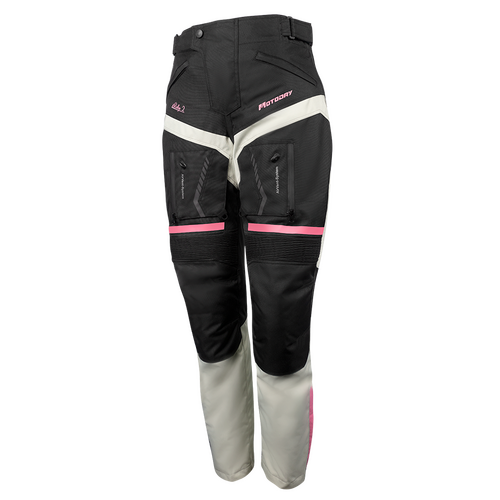 Motodry Rallye 2 Womens Pants Black/Grey/Magenta 14