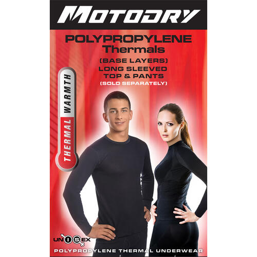 Motodry Pant Polypropylene Thermal Black L