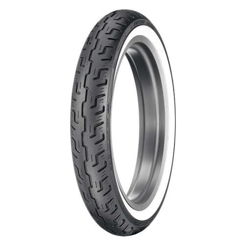 Dunlop Road Motorcycle Tyre D401F 100/90H19 White Wall