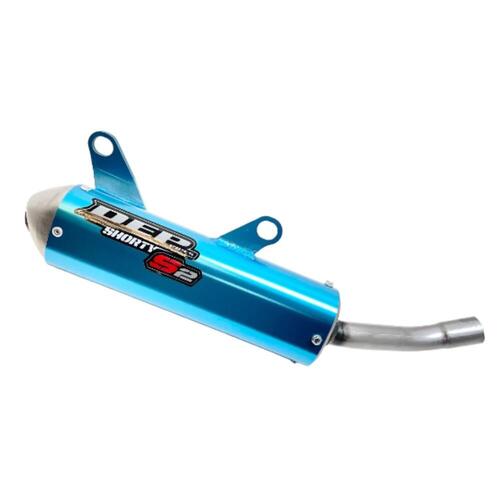 Yamaha YZ250 2002-2025 DEP Blue Shorty 2 Stroke Silencer Exhaust Muffler Pipe