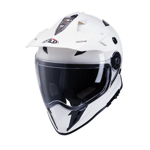 Eldorado ESD E30 Motorcycle Adventure Helmet Gloss White