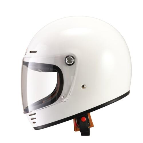 Eldorado E70 Road Motorcycle Helmet Retro Gloss White