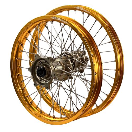 KTM 250 XC-F 2013-2014 Envy/DID Wheel Set Pair 21/18 Gold Rims Factory Hubs