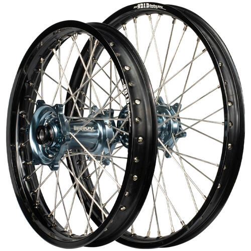 KTM 450 XC-F 2015-2022 Envy / DID Wheelset Pair 21/18 Black Rims Titanium Hubs