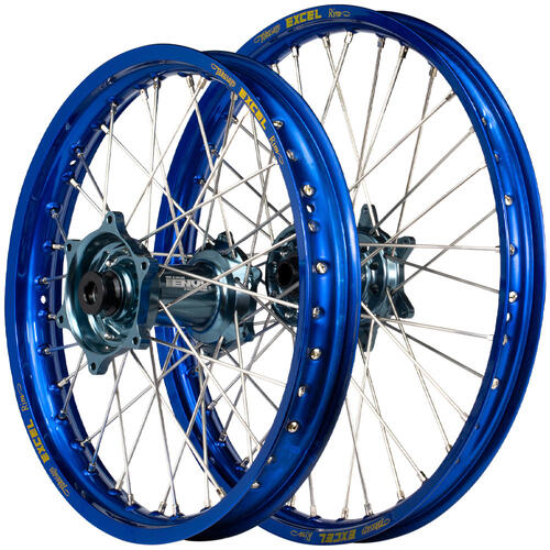 Husqvarna TC 125 2016-2022 Envy/Excel Wheel Set Pair 21/19 Blue Rims Titan Hubs