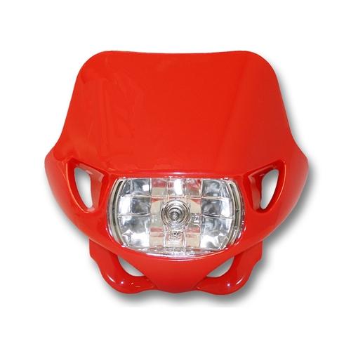 Universal Enduro Motorcycle Headlight Red Honda CRX XR