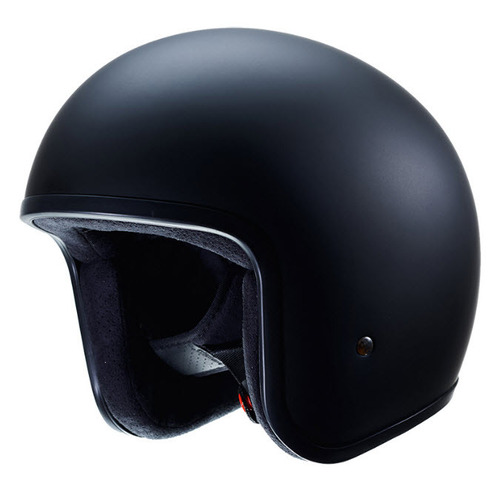 Eldorado Open Face Motorcycle Helmet Low Fit- Matt Black XS