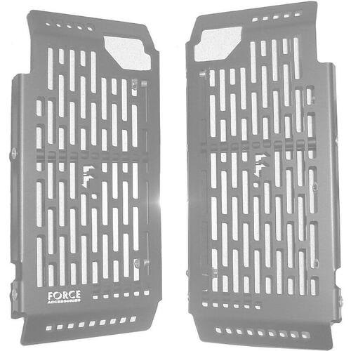 Honda CRF450X 2005-2017 Force Accessories Radiator Guards Braces Silver