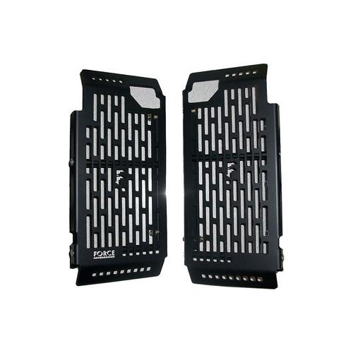 KTM 250 SX 2008-2015 Force Accessories Billet Radiator Guards Braces Black