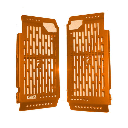 KTM 85 SX Big Wheel 2013-2017 Force Accessories Radiator Guards Braces Orange
