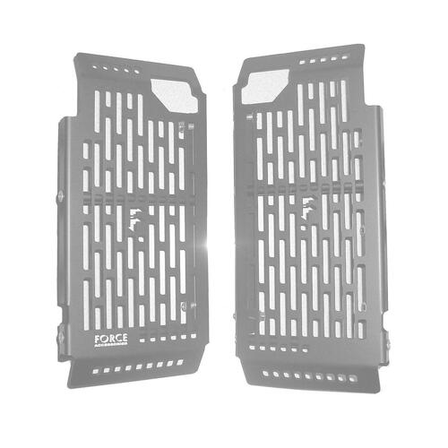 KTM 85 SX Big Wheel 2013-2017 Force Accessories Radiator Guards Braces Silver