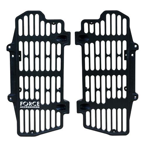 KTM 125 SX 2017-2025 Force Accessories Billet Radiator Guards Braces Black