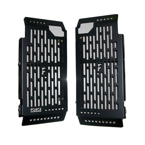 Kawasaki KX250F 2010-2011 Force Accessories Radiator Guards Braces Black